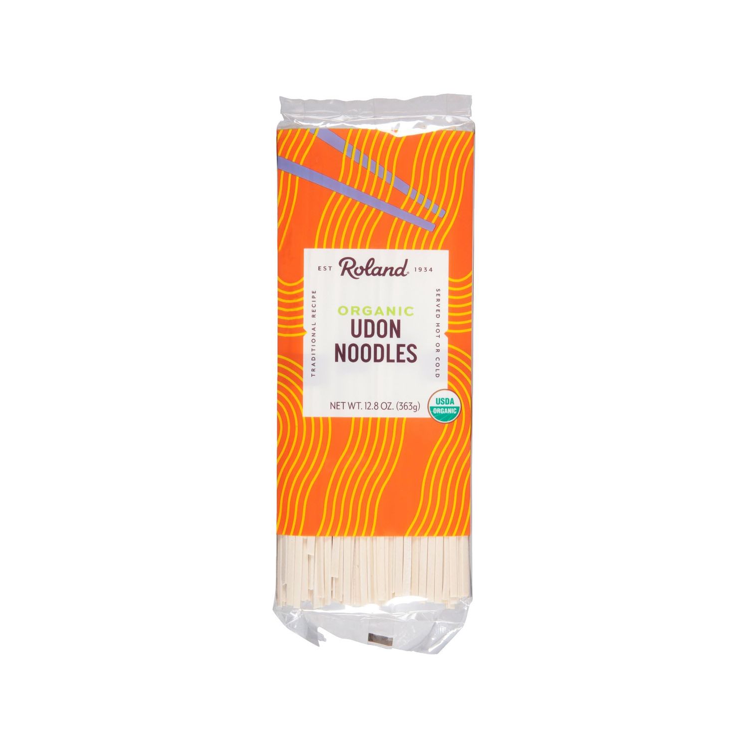 Roland Foods Organic Udon Noodles, 12.8 Oz Bag, Pack of 1