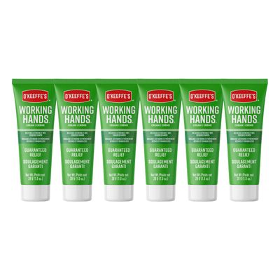 O&#39;Keeffe&#39;s Working Hands Hand Cream, For Extremely Dry, Cracked Hands, 1 oz Tube, (Pack of 6)