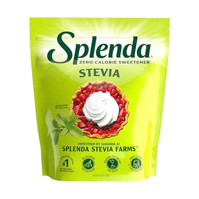 SPLENDA Stevia Zero Calorie Sweetener for Baking, Plant Based Sugar Substitute Granulated Powder, 9.7oz Resealable Pouch