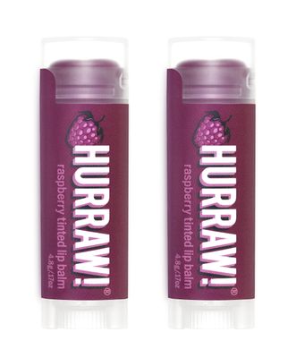 Hurraw! Raspberry Tinted Lip Balm, 2 Pack: (Sheer Berry Tint) Organic, Certified Vegan, Cruelty and Gluten Free. Non-GMO, 100 Natural Ingredients. Bee, Shea, Soy and Palm Free. Made in USA