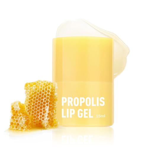 Propolis Lip Gel, Twist Honey Lip Balm, lip Sleeping mask, Day and Night Lip Mask, Lip Skin Care, 12 Hours Long-lasting Hydration, Gentle Exfoliation, Royal jelly protein (1)