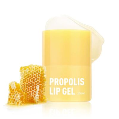 Propolis Lip Gel, Twist Honey Lip Balm, lip Sleeping mask, Day and Night Lip Mask, Lip Skin Care, 12 Hours Long-lasting Hydration, Gentle Exfoliation, Royal jelly protein (1)