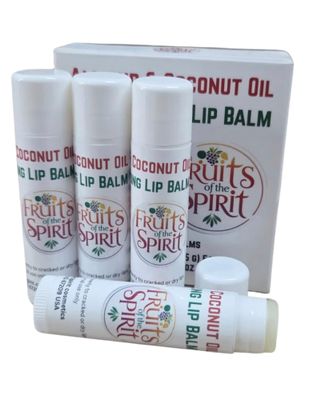 Sweet Almond &amp; Coconut Oil Moisturizing Lip Balm, Natural with Shea Butter, Aloe &amp; Vitamin E &amp;, 4-Pack, 0.15 oz
