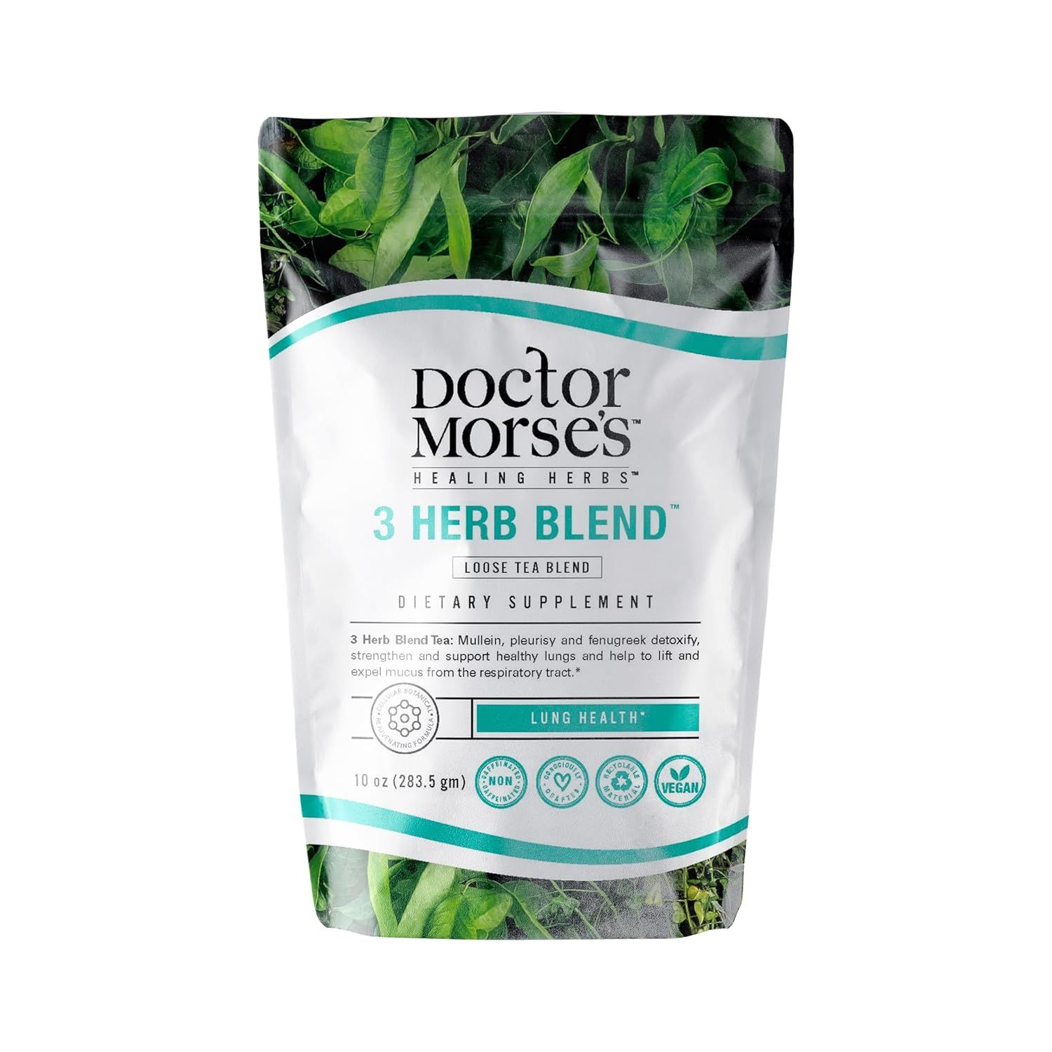 Doctor Morse&#39;s - Mullein Leaf Tea - 3 Herb Blend Tea - 86 Servings, 7oz