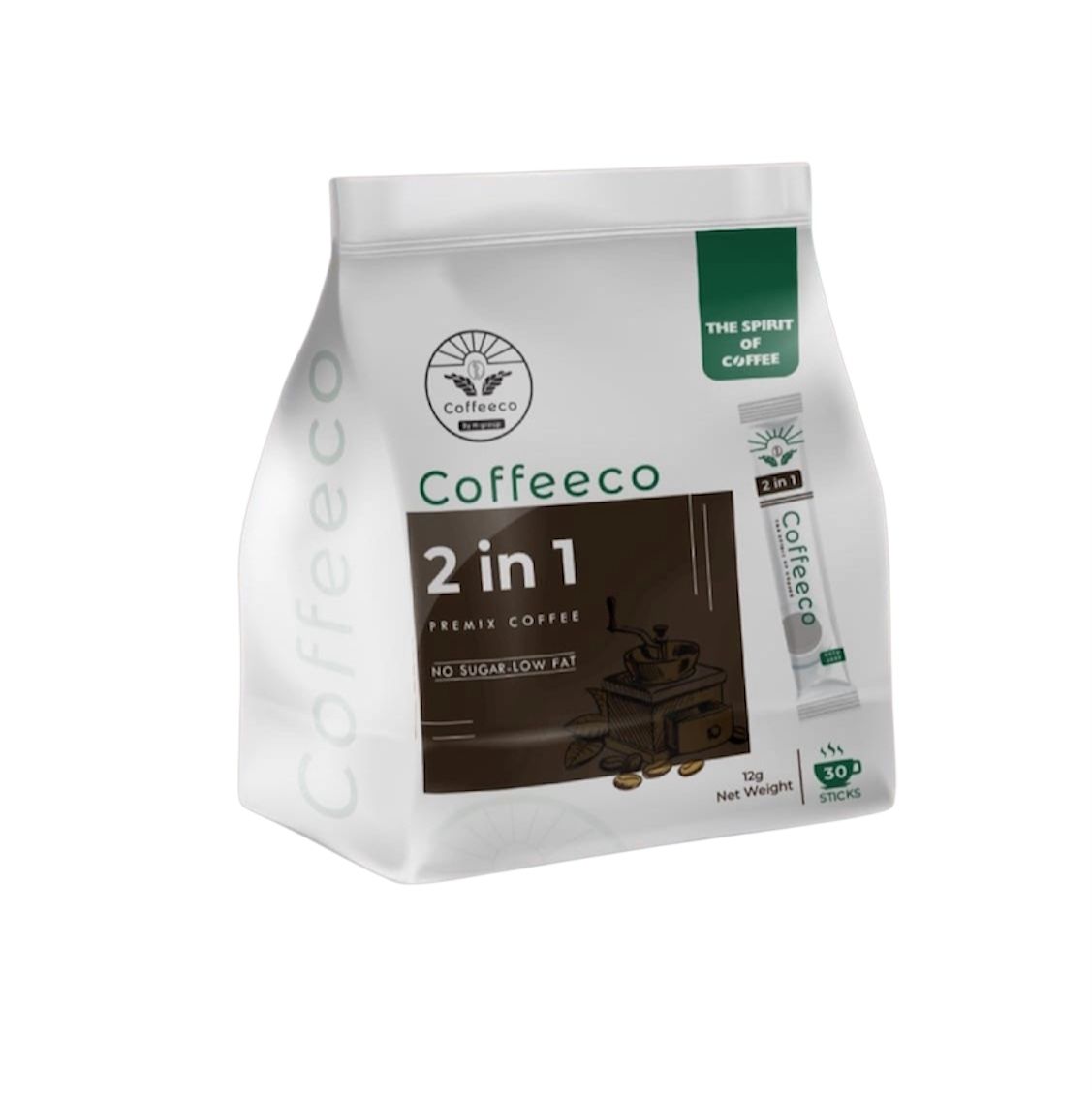 Coffeeco Instant Lactose-Free 2-in-1, No Sugar - 30 Sticks