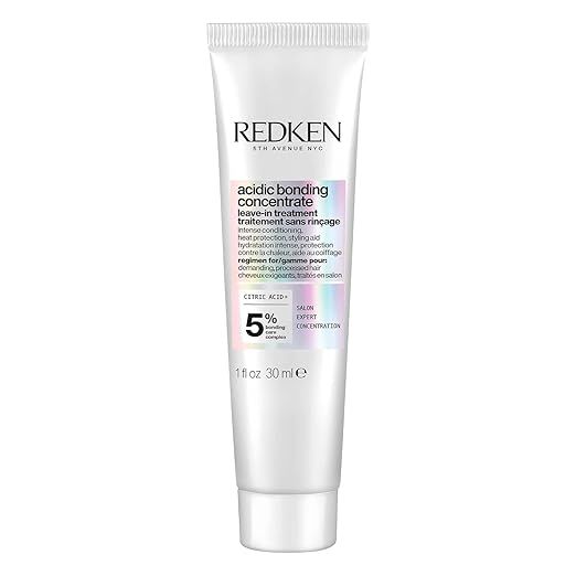 Redken Acidic Bonding Concentrate Leave In Conditioner - Hair Repair Treatment For Weak &amp; Damaged Hair, Bond Building &amp; Strengthening, Smooths &amp; Provides Heat Protection