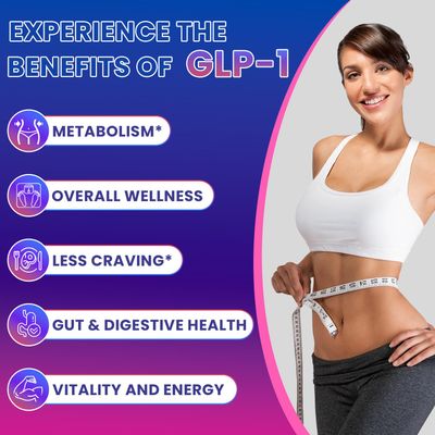 GLP-1 Supplement Support, GLP Activate Natural Formula, GLP-1 Supplement for Metabolic, Energy, GLP-1 Support, Take Before Meal 60 Capsules