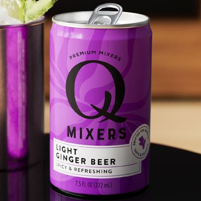 Q Mixers Light Ginger Beer Premium Cocktail Mixer Made with Real Ingredients 7.5oz Can | 15 PACK
