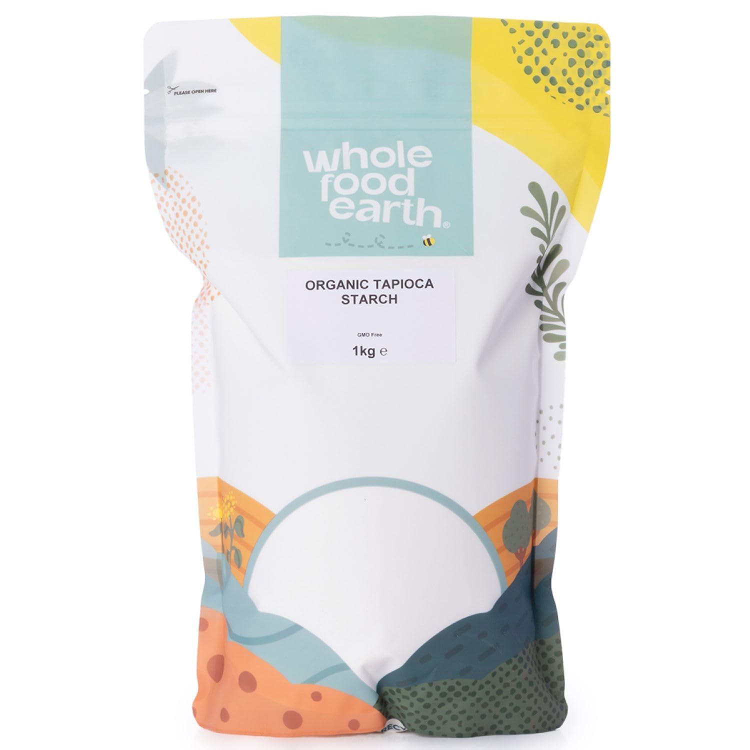Wholefood Earth Organic Tapioca Starch - 1 kg GMO Free Certified Organic