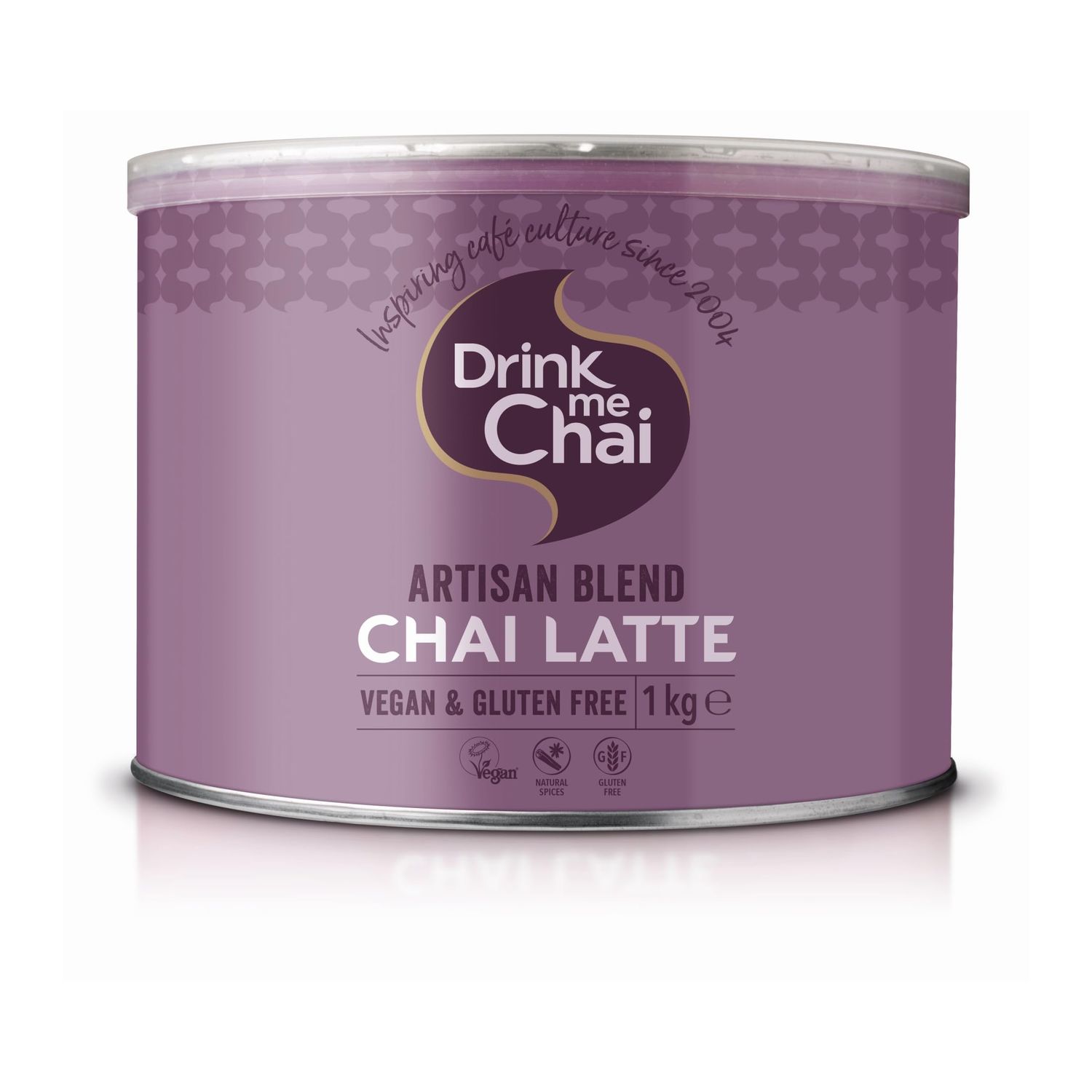 Drink me Chai Artisan Blend Chai Latte 1kg (Pack of 1), Just Add Milk, Vegan &amp; Gluten Free Chai Latte Powder (50 Servings Total)