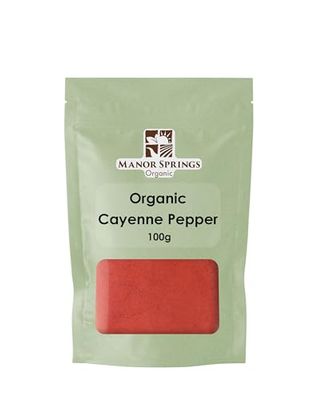 Organic Ground Cayenne Pepper 100g by Manor Springs Organic