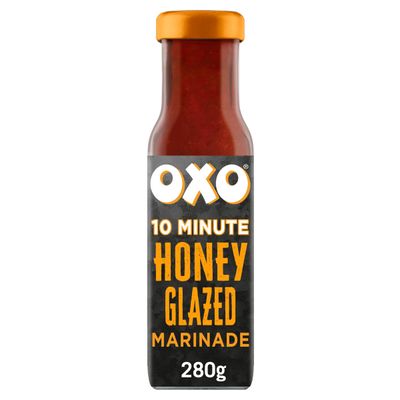 OXO Honey Glazed Marinade - Sweet &amp; Savoury Flavour Enhancer, Ideal for Meats, Veggies, BBQ &amp; Holiday Cooking, 280 g Jar (Pack of 1)
