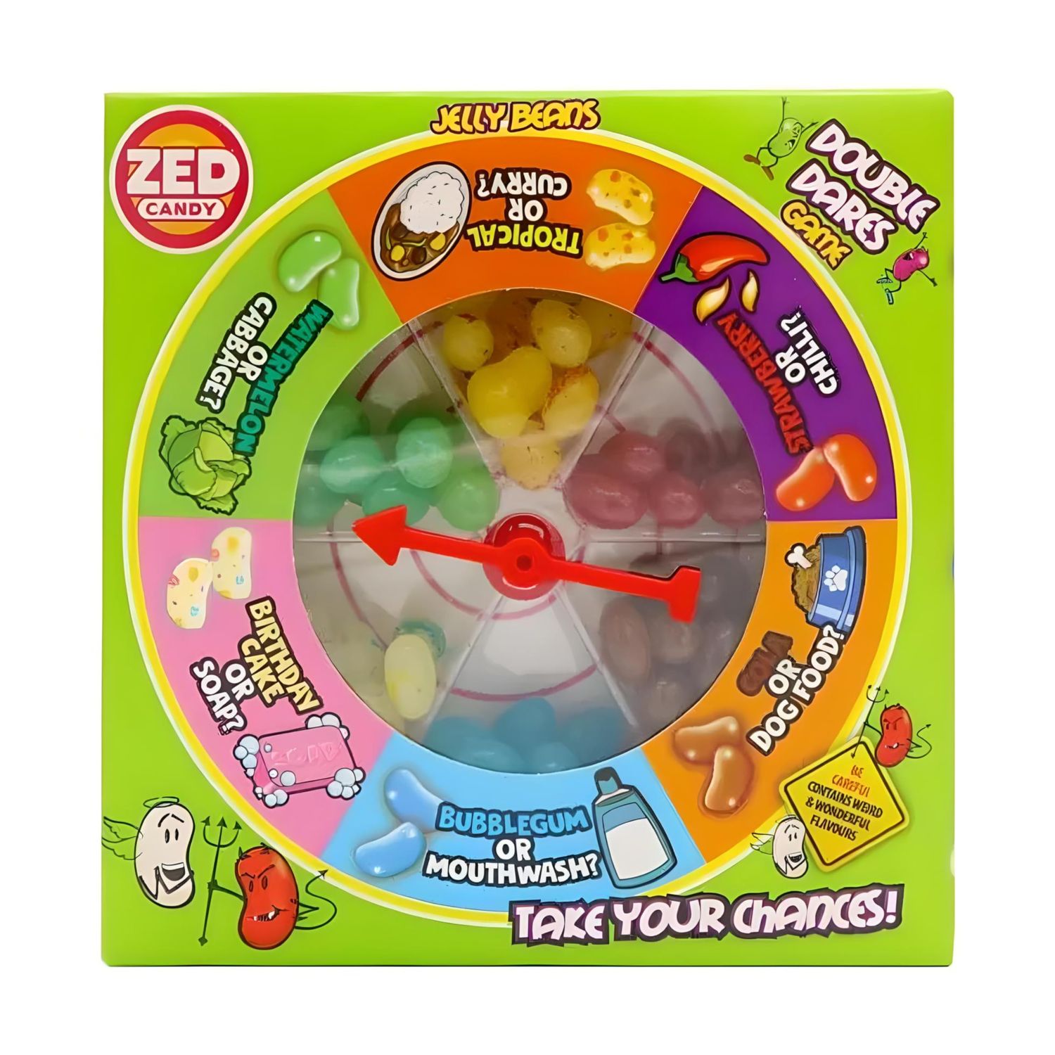 ZED Candy Double Dares Jelly Bean Game, Extreme Edition, 120 g (Pack of 1)