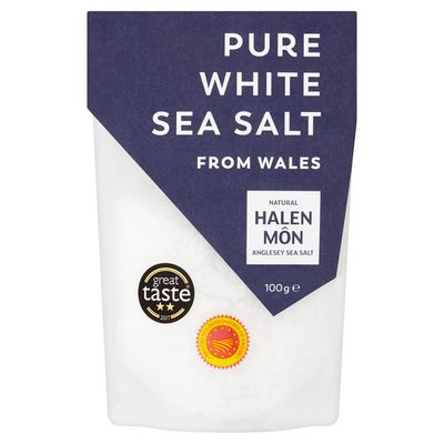Pure White Sea Salt, Halen Môn, 100g