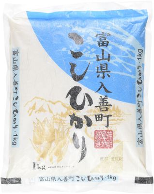 Toyama Koshihikari Rice 1kg Premium Japanese Short Grain Rice