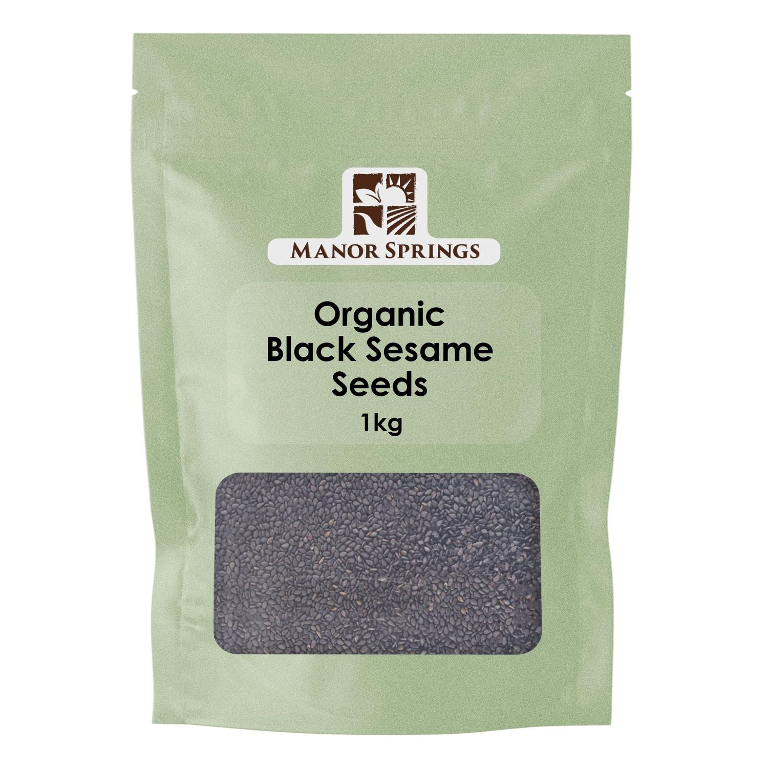 Organic Black Sesame Seeds 1kg by Manor Springs Organic