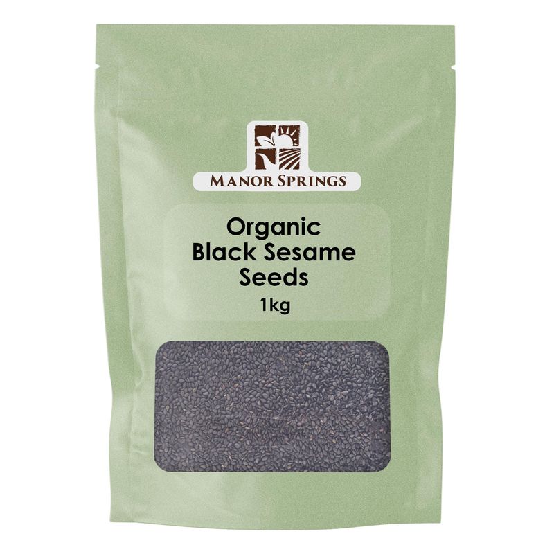 Organic Black Sesame Seeds 1kg by Manor Springs Organic