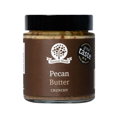 Nutural World - Crunchy Pecan Nut Butter (170g) Great Taste Award winner - Pure 100% single ingredient