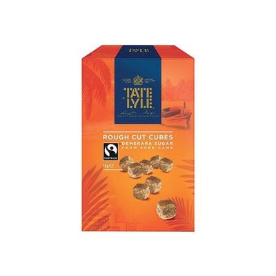 Demerara Rough Cut Brown Sugar Cubes 1kg Natural, Unrefined Demerara Cane Sugar Cubes Rough-cut Cubes for Perfect Portion Control Rich Molasses Flavor Tea, Coffee and Cocktail Sweetner