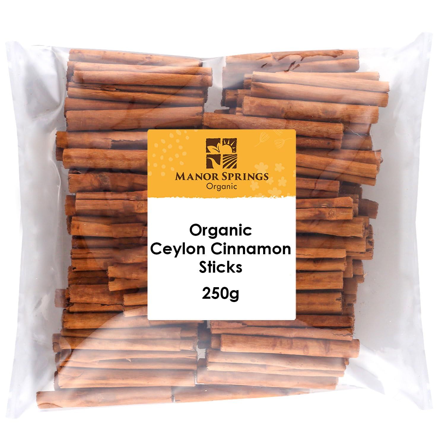 Organic Ceylon Cinnamon Sticks 250g by Manor Springs Organic