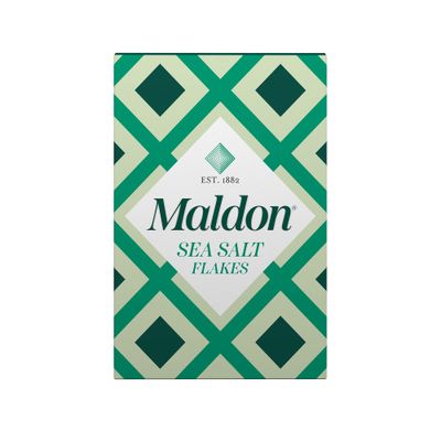 Maldon - Sea Salt Flakes, Unique Pyramid Shaped Salt Flakes, Perfect for a Wide Range of Dishes, Hand-Harvested for Four Generations, 250g Box