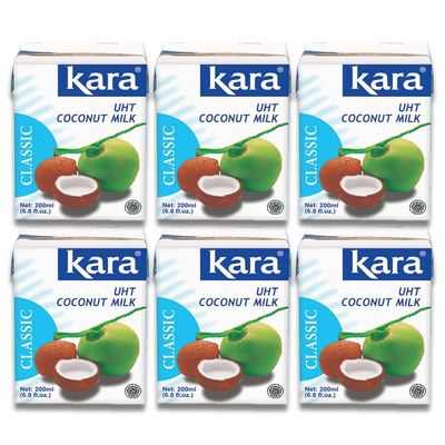 Kara Classic Coconut Milk - 6 X 200ml
