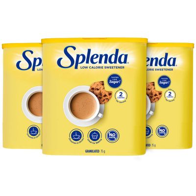 SPLENDA No Calorie Sweetener Granulated (75g - 3 Pack)