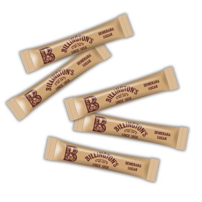 150 Brown Sugar Sticks Demerara Sugar Sachets Individual Brown Sugar Sachets Sugar Sticks for Tea &amp; Coffee Letterbox Friendly Packed by Espresso Yourself