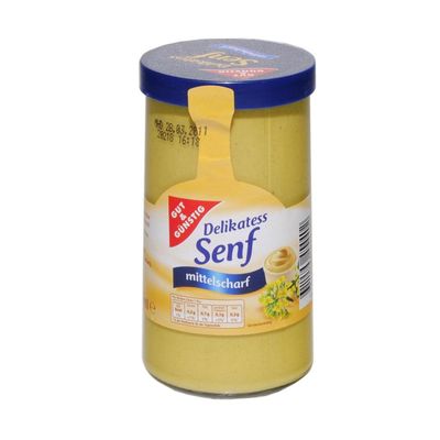 German Gut &amp; Günstig Delicatessen Mustard medium hot - 1 x 250 ml