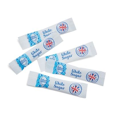 150 White Sugar Sticks - Granulated Individual Packets for Tea &amp; Coffee Letterbox Friendly Packed by Espresso Yourself Premium White Sachets