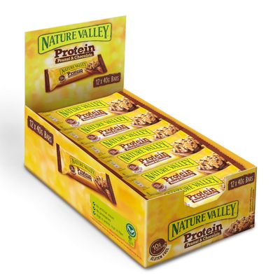 Nature Valley Protein Peanut &amp; Chocolate Cereal Bars, 40 g