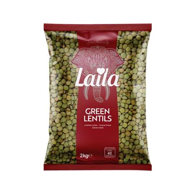 Laila Green Lentils 2Kg