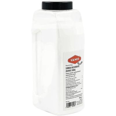 Aksoy Baking Soda 1KG Pure Sodium Bicarbonate Powder with Highest Purity, Food Grade, Multi-Purpose Use for Cooking, Baking, Cleaning, Odor Removal, and More...