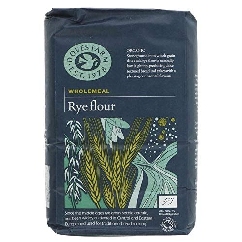 Doves Farm Rye Flour Wholegrain Organic 2 X 1Kg