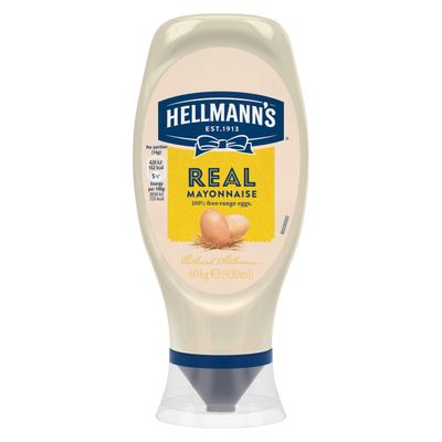Hellmann's Mayonnaise Squeeze Bottle for Burgers, Sandwiches and Salads 430 ml