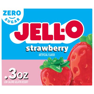 JELL-O JELLO Sugar Free Strawberry Jelly Mix, 8.5 g