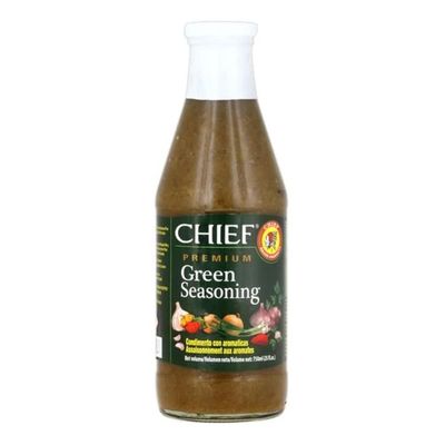 Chief Green Seasoning 750 ml - Garlic, Chives, Celery blended freshly and bottled