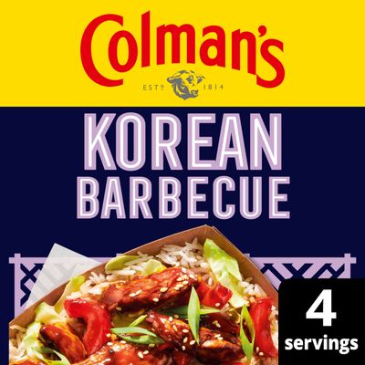 Colman's Weekend Wonders Korean Barbecue Meal Maker recipe mix perfect with white rice for a takeaway-style family meal 45 g