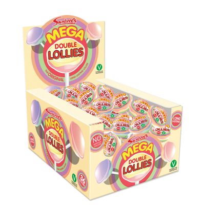 Swizzels Mega Double Lollies 36 Pieces, 1116 g