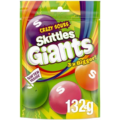Skittles Crazy Sour Giant Chews 132g