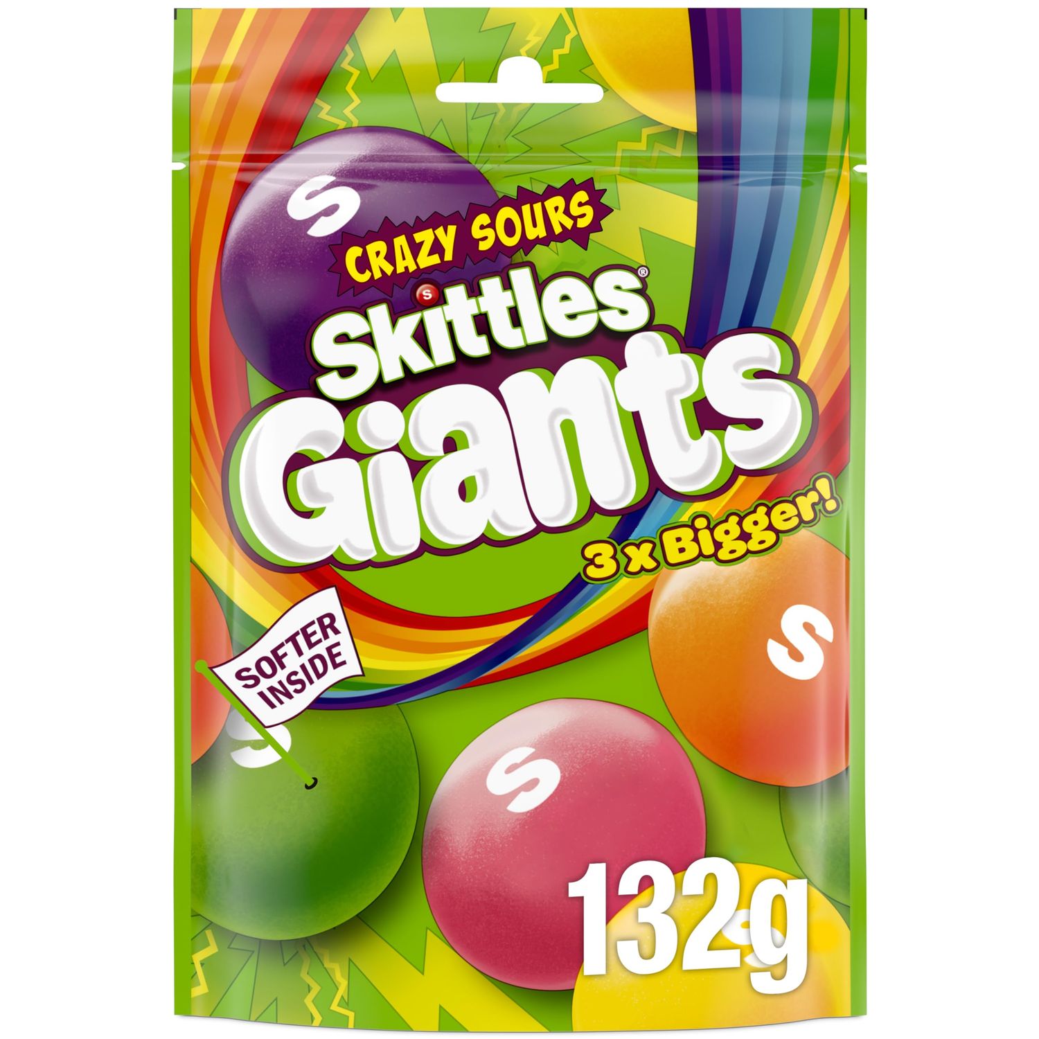 Skittles Crazy Sour Giant Chews 132g