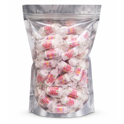 GRO VITS - 50 x Love Heart Sweets Mini Rolls 50 Pack Individually Wrapped Love Hearts Rolls Romantic Sweet Treats for Couples, Assorted Pick and Mix for Parties, Gifts, and Sharing.
