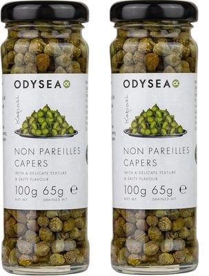Odysea Non Pareilles Capers in Brine, 100g, 2 Pack