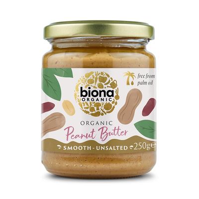 Biona Organic Peanut Butter Smooth 250g (Pack of 6)