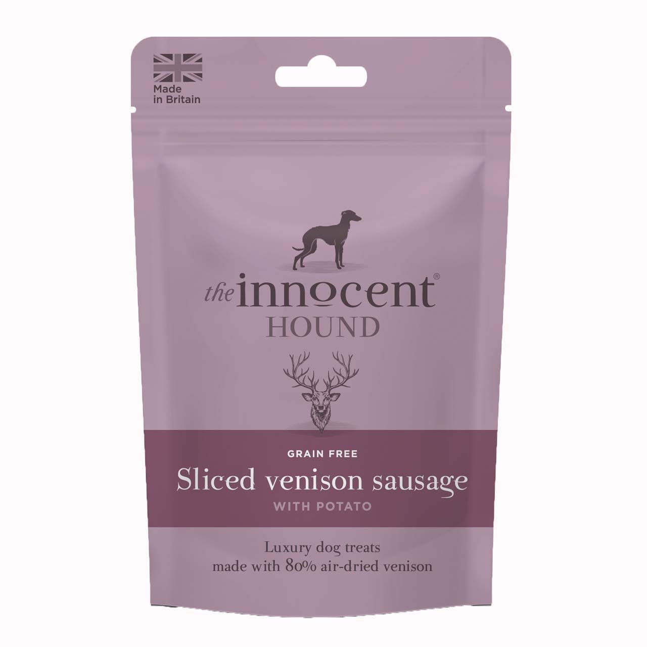The Innocent Hound Sliced Venison Sausages with Potato, 70g