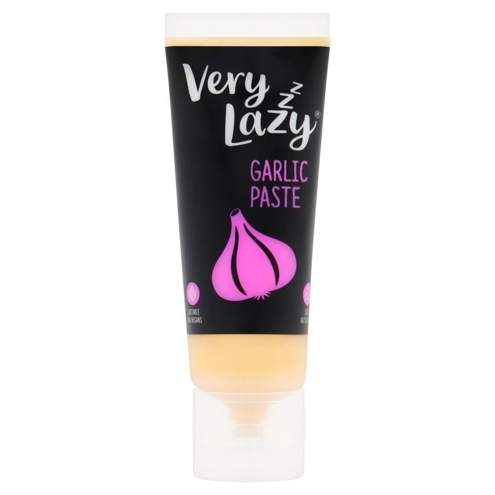 Very Lazy Garlic Paste 75g Tube - Premium Garlic Paste Tube - Ready to Use Garlic for Home Cooking, Sauce, Pasta &amp; Marinades