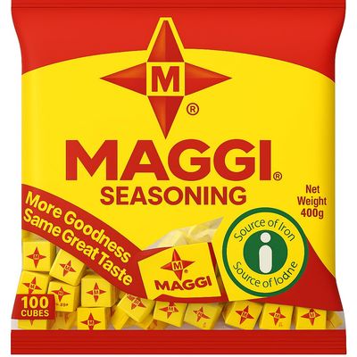 Maggi Seasoning Cubes (100 Cubes) 400g (Pack of 1) - Authentic Nigerian Stock Cubes for Cooking, Soups, Stews & African Dishes - Rich Umami Flavor - Product of Nigeria - Halal Certified