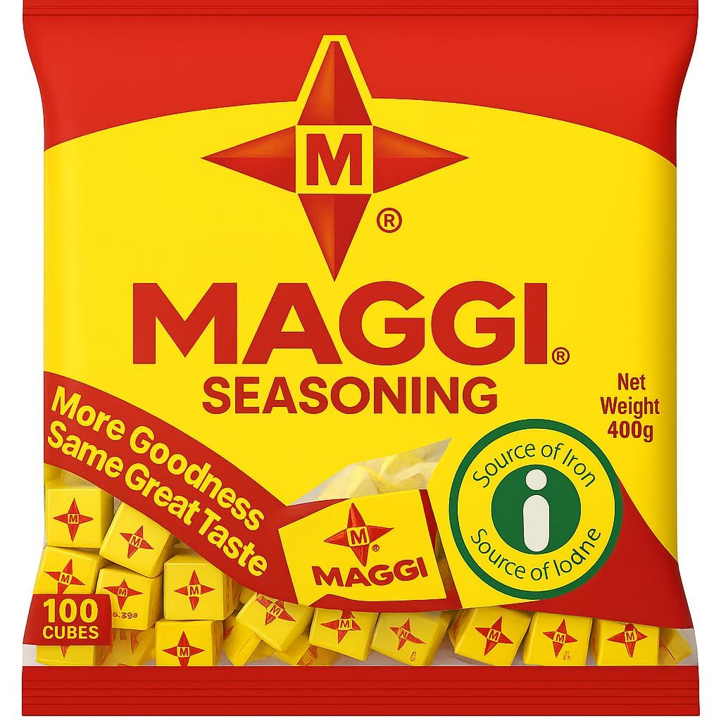 Maggi Seasoning Cubes (100 Cubes) 400g (Pack of 1) - Authentic Nigerian Stock Cubes for Cooking, Soups, Stews &amp; African Dishes - Rich Umami Flavor - Product of Nigeria - Halal Certified
