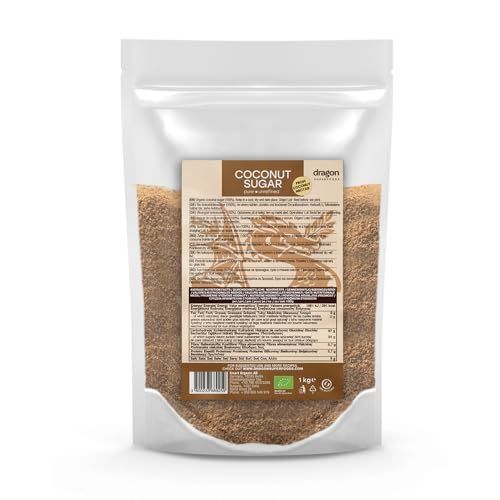 Dragon Superfoods Coconut Sugar - 100% Organic, Bio, Vegan and Gluten Free - 1kg