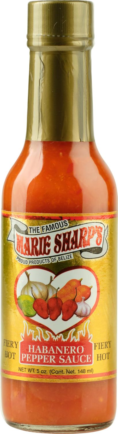 Marie Sharp's Fiery Hot Habanero Pepper Sauce, 5 Ounce by Marie Sharp's